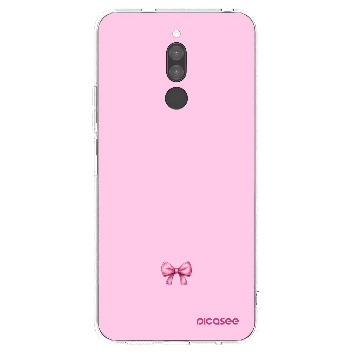 Picasee silikonový průhledný obal pro Xiaomi Redmi 8 - Blush bow