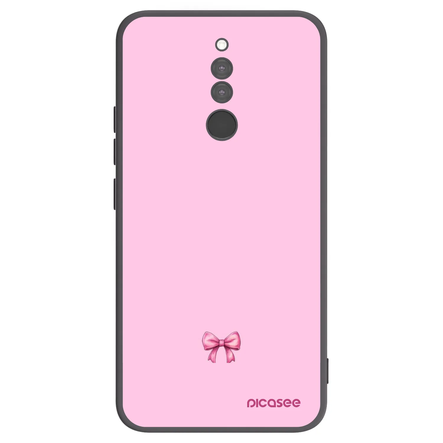 Picasee silikonový černý obal pro Xiaomi Redmi 8 - Blush bow