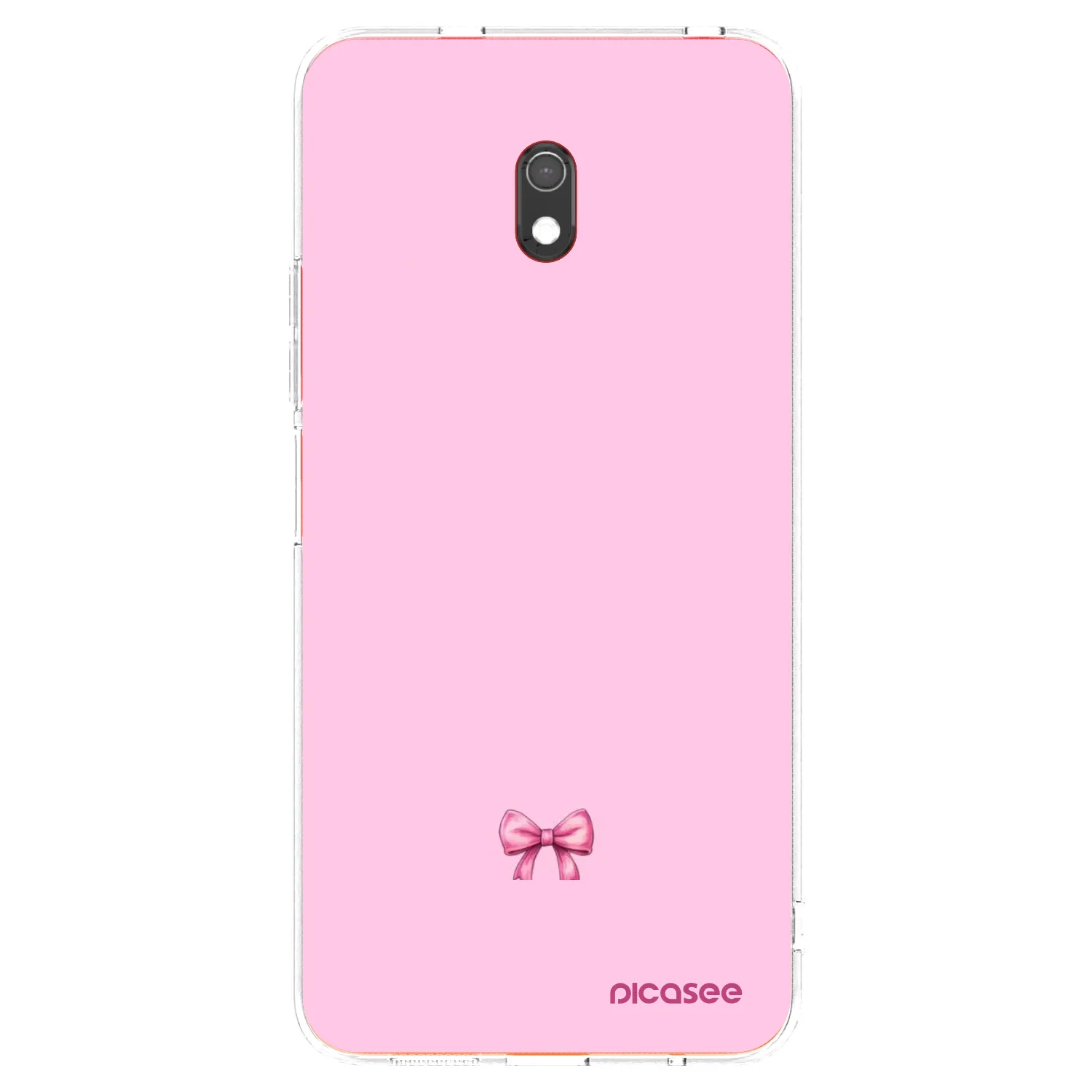Picasee silikonový průhledný obal pro Xiaomi Redmi 8A - Blush bow