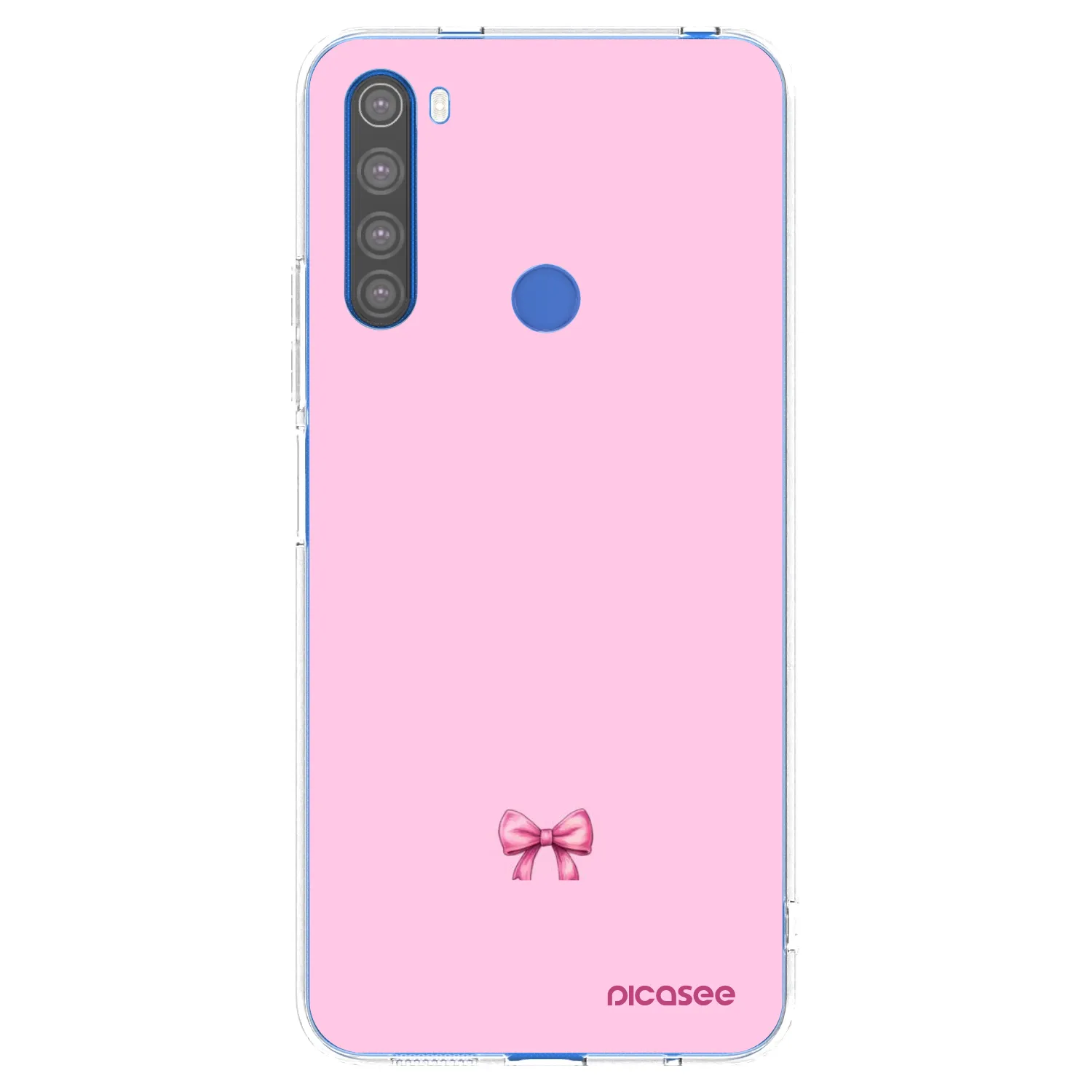 Picasee silikonový průhledný obal pro Xiaomi Redmi Note 8T - Blush bow
