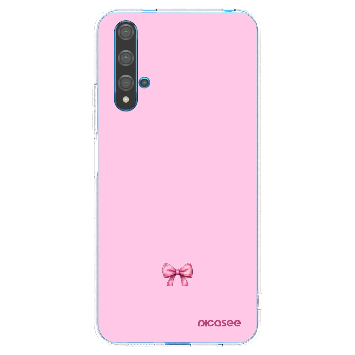 Picasee silikonový průhledný obal pro Huawei Nova 5T - Blush bow