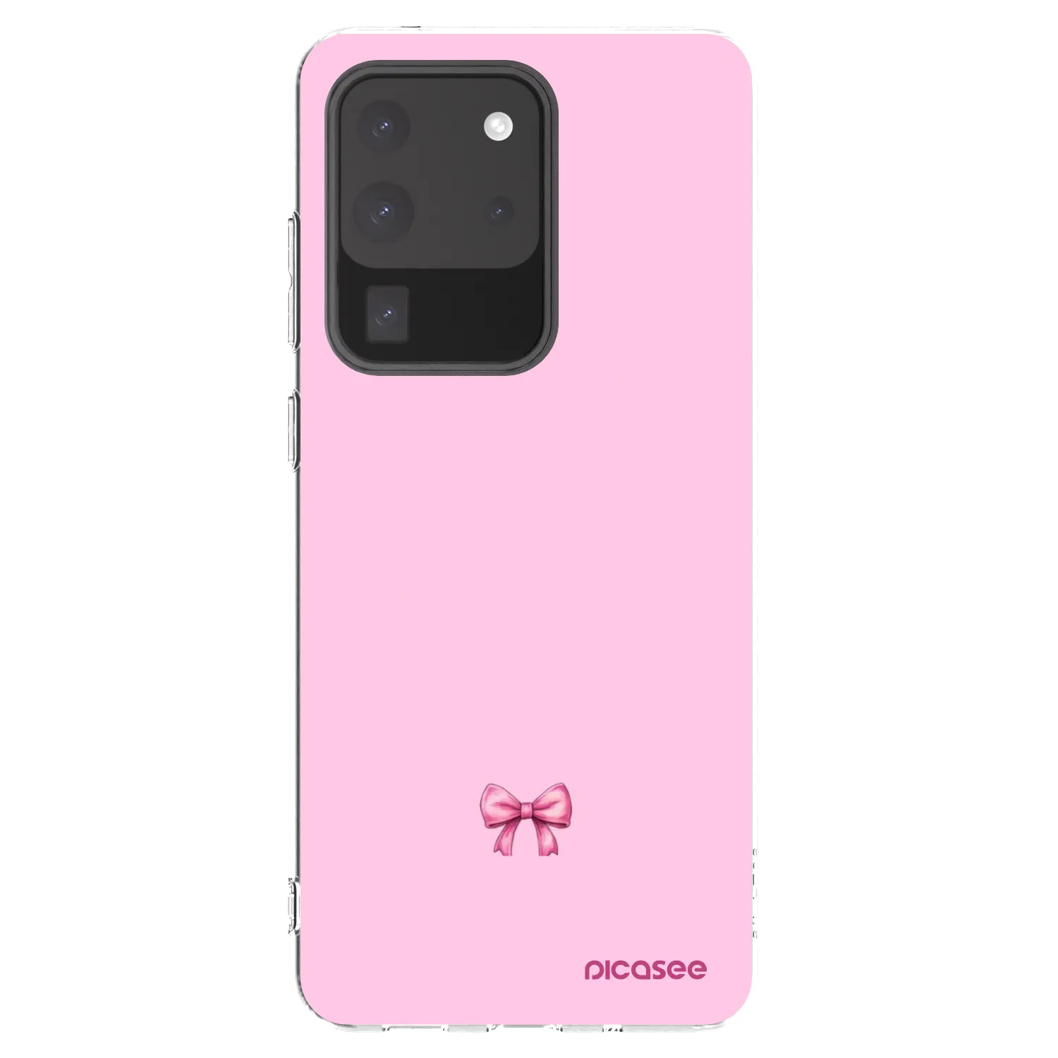 Picasee silikonový průhledný obal pro Samsung Galaxy S20 Ultra 5G G988F - Blush bow