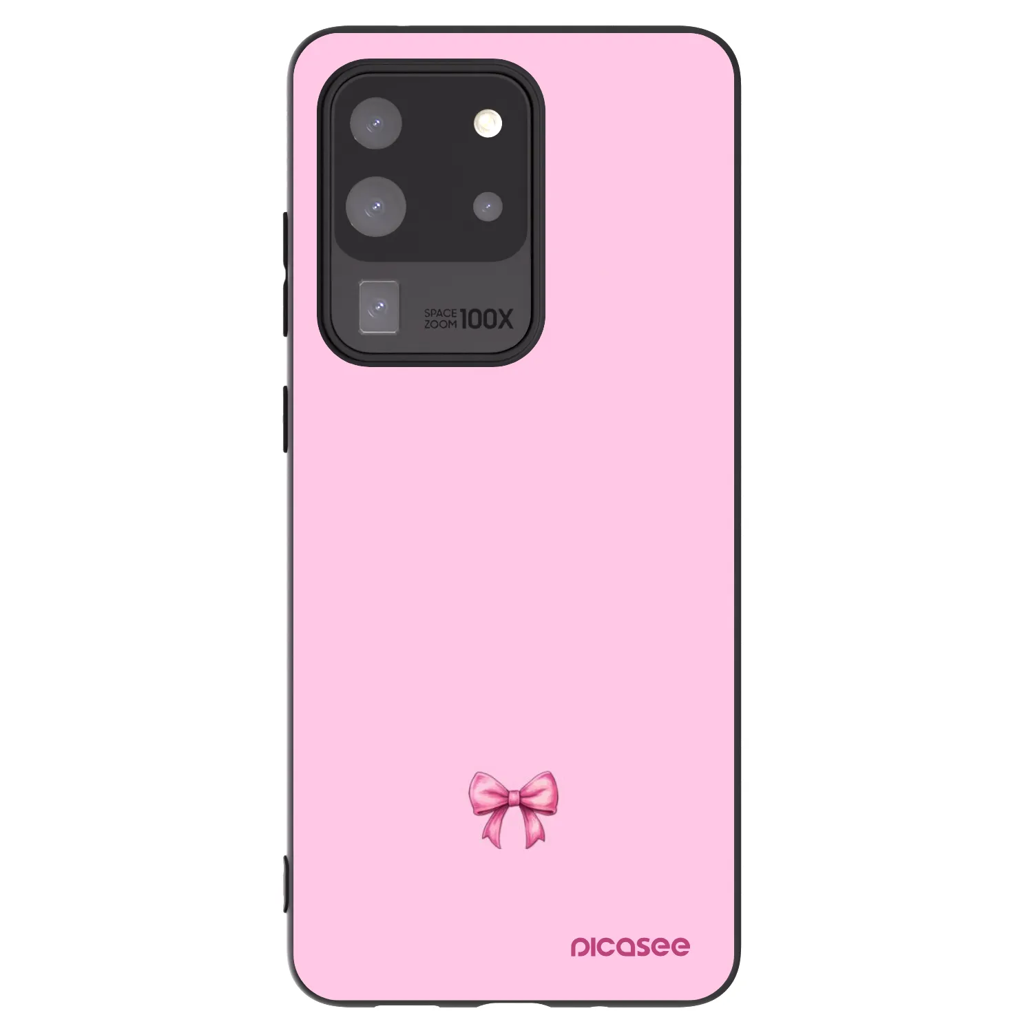 Picasee silikonový černý obal pro Samsung Galaxy S20 Ultra 5G G988F - Blush bow