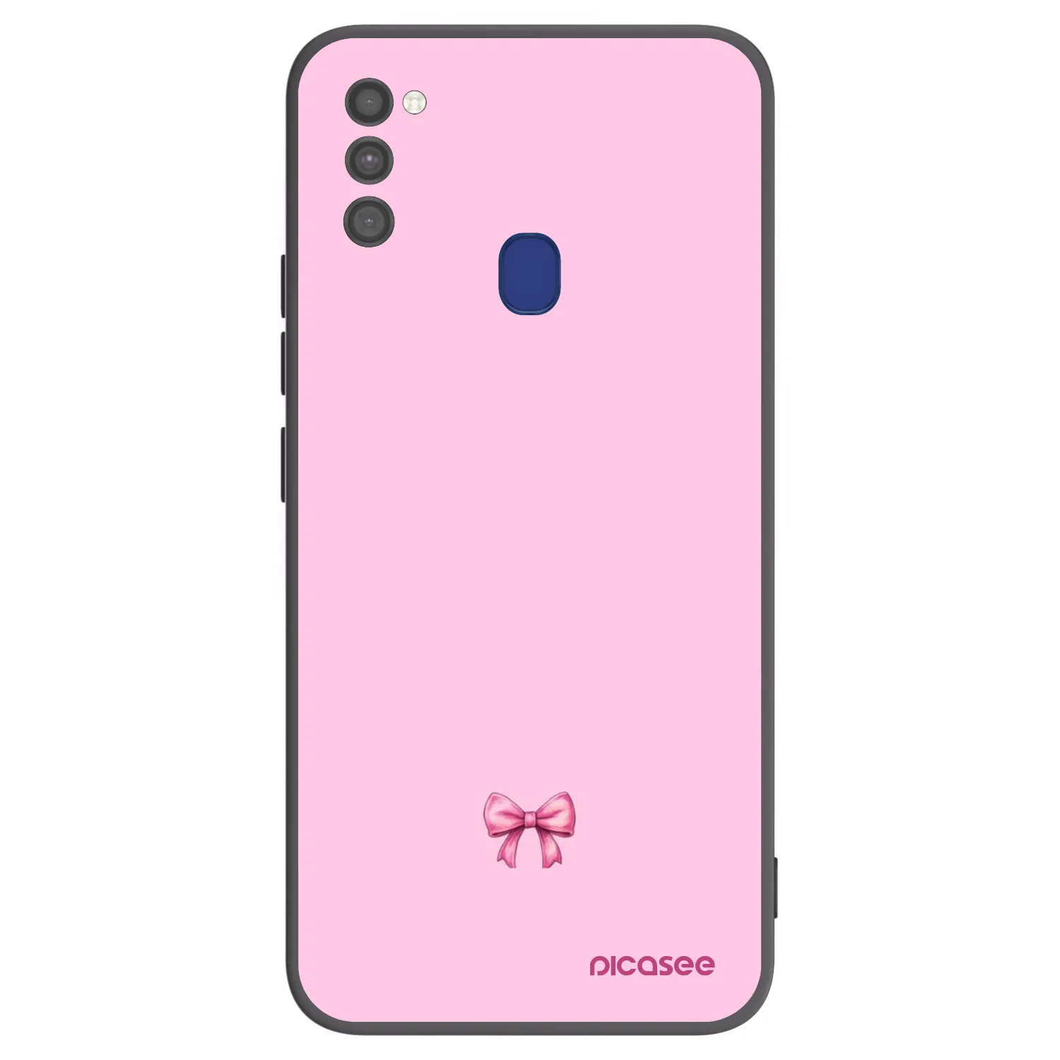 Picasee silikonový černý obal pro Samsung Galaxy M21 M215F - Blush bow