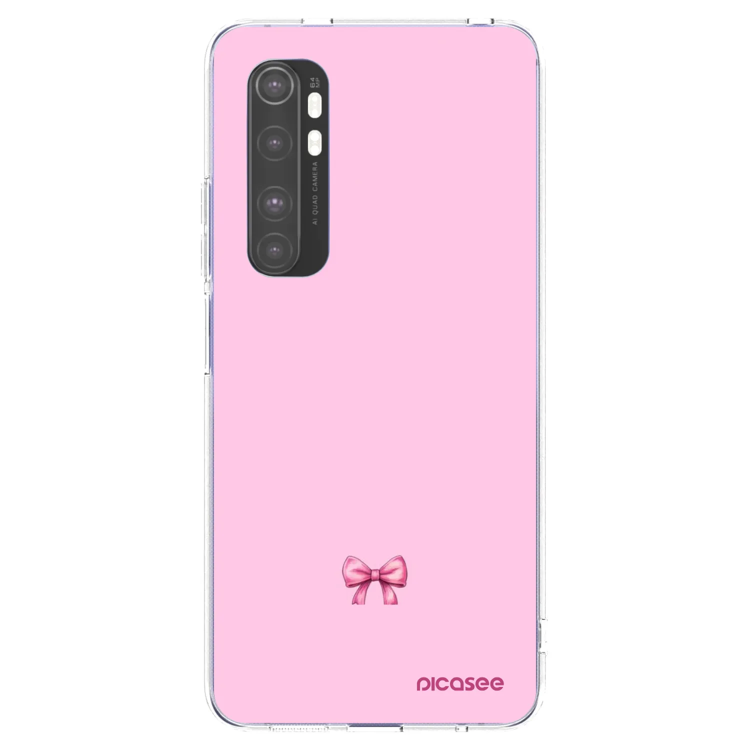 Picasee silikonový průhledný obal pro Xiaomi Mi Note 10 Lite - Blush bow