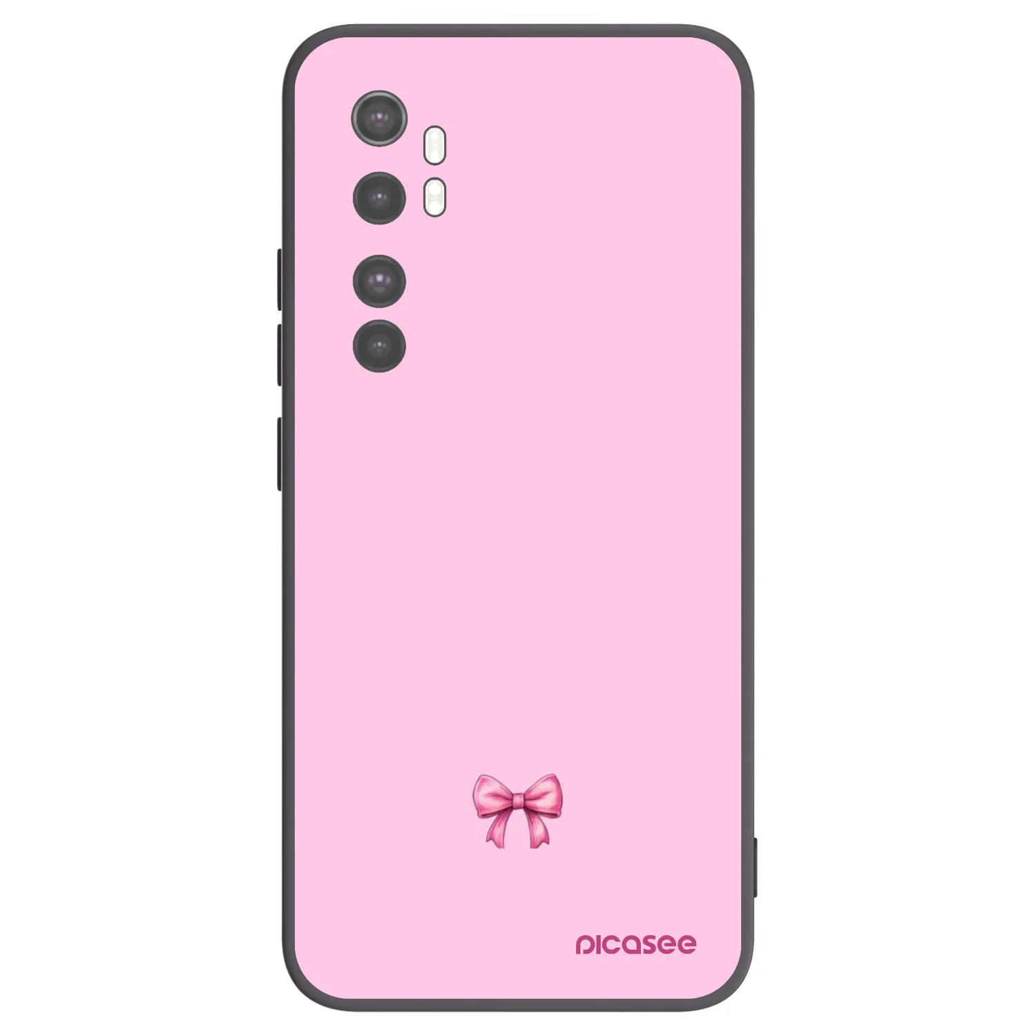 Picasee silikonový černý obal pro Xiaomi Mi Note 10 Lite - Blush bow