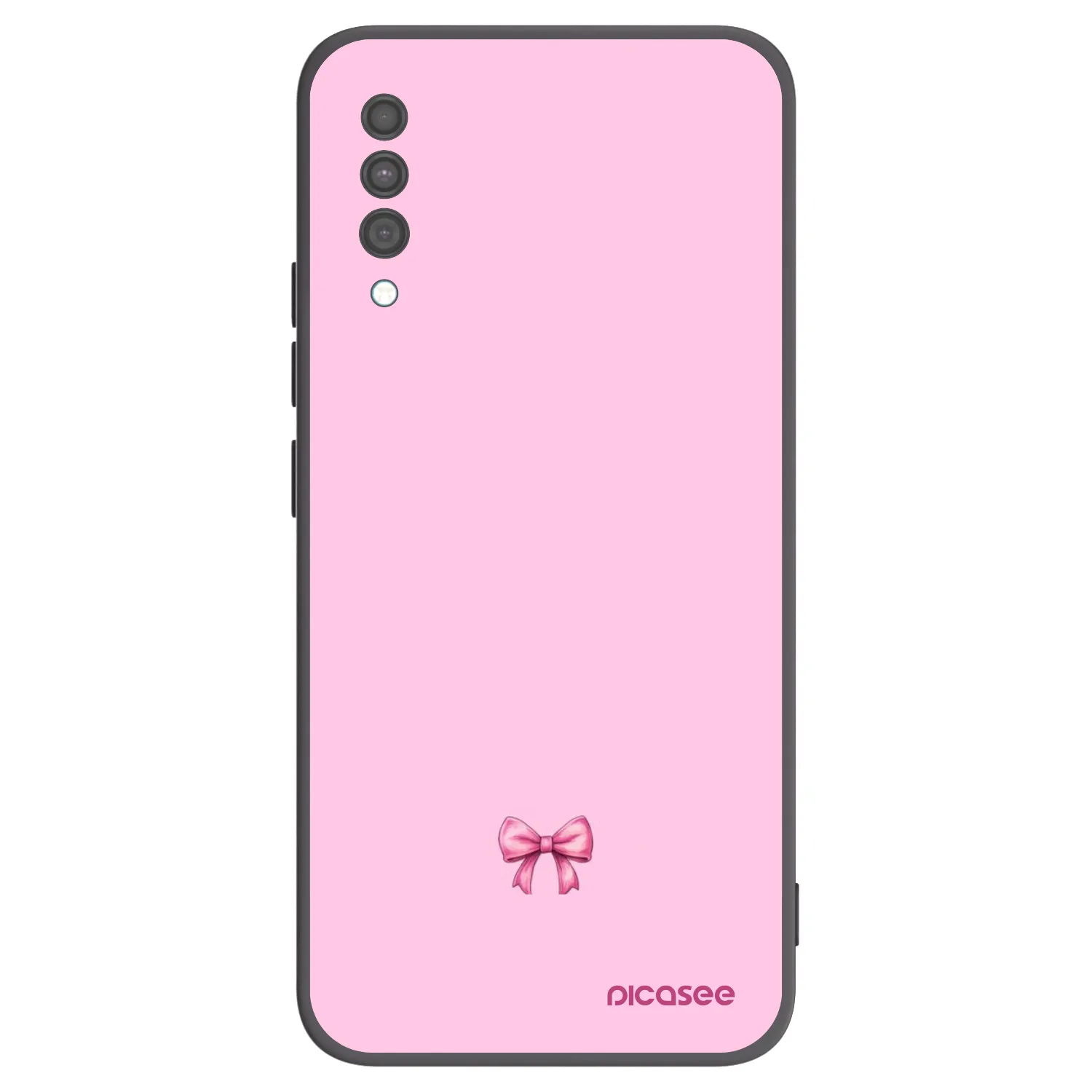 Picasee silikonový černý obal pro Samsung Galaxy A30s A307F - Blush bow