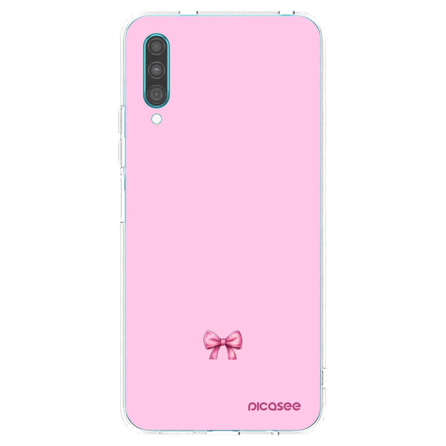 Picasee silikonový průhledný obal pro Samsung Galaxy A30s A307F - Blush bow