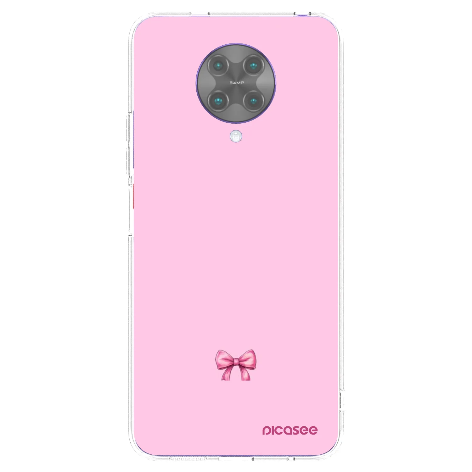 Picasee silikonový průhledný obal pro Xiaomi Poco F2 Pro - Blush bow