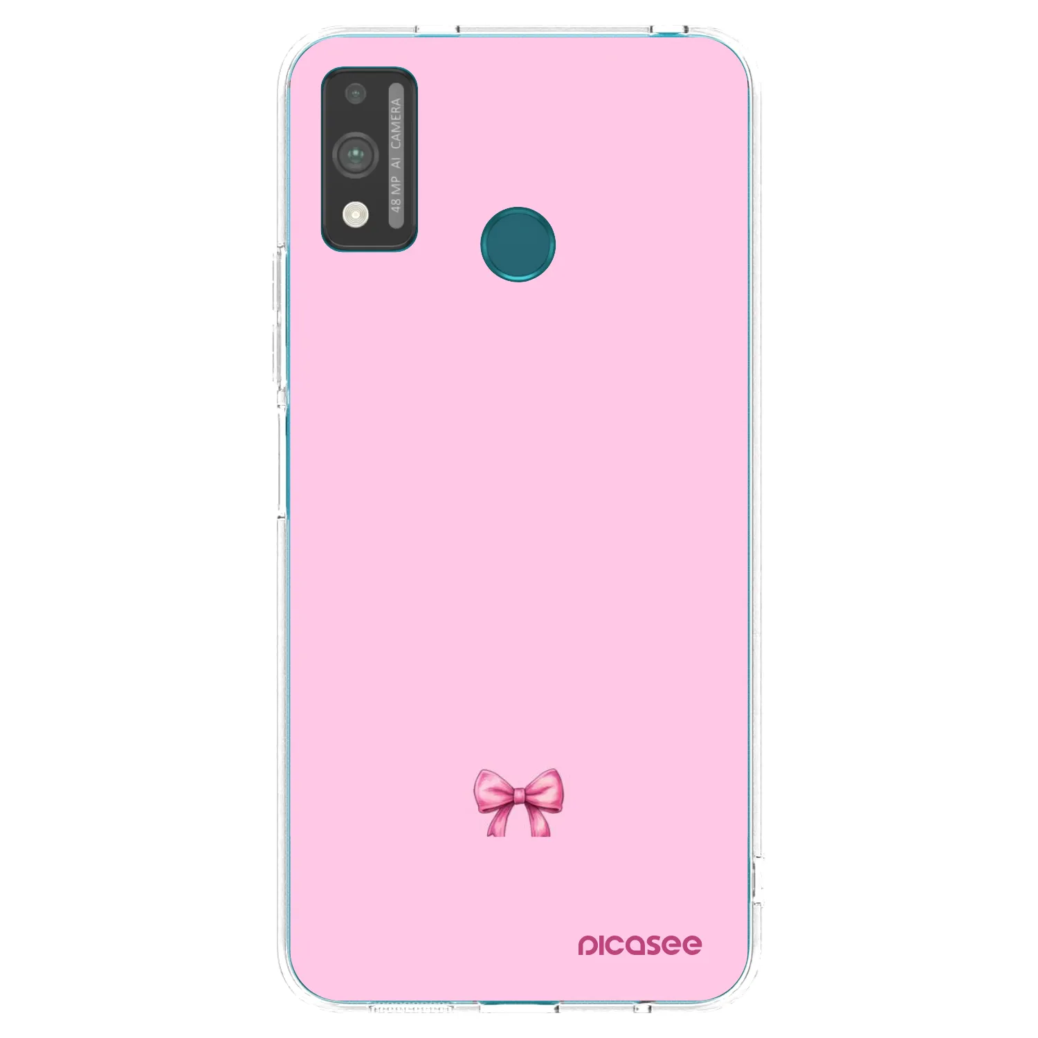 Picasee silikonový průhledný obal pro Honor 9X Lite - Blush bow