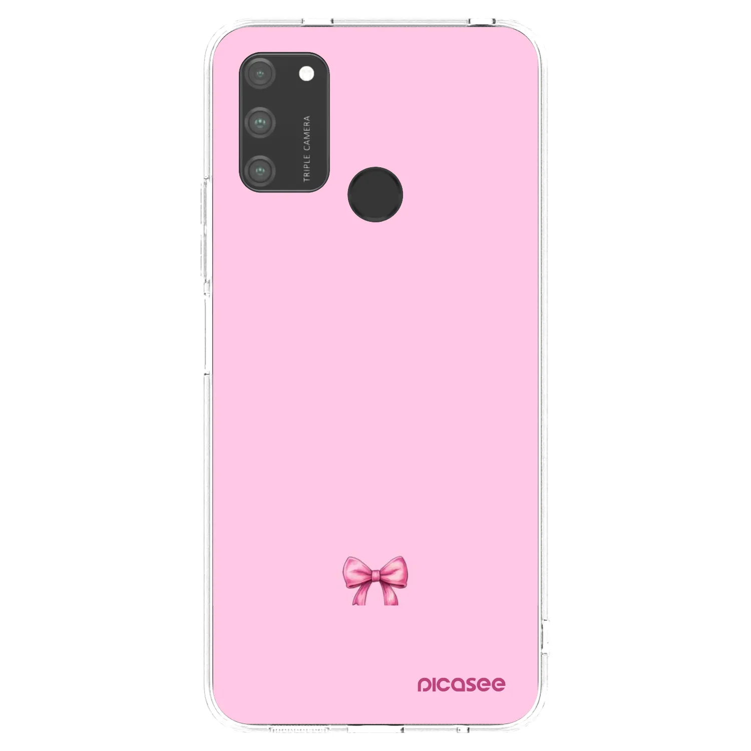 Picasee silikonový průhledný obal pro Honor 9A - Blush bow