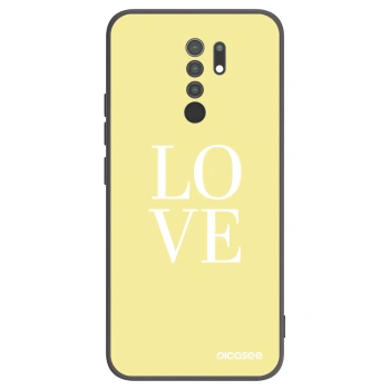 Picasee silikonový černý obal pro Xiaomi Redmi 9 - Love