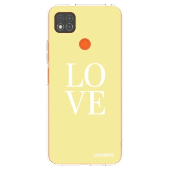 Picasee silikonový průhledný obal pro Xiaomi Redmi 9C - Love
