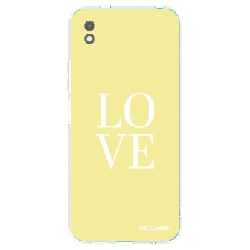 Picasee silikonový černý obal pro Xiaomi Redmi 9A - Love