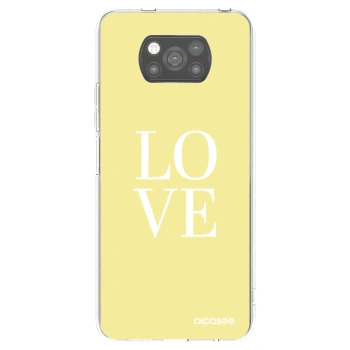 Picasee silikonový černý obal pro Xiaomi Poco X3 - Love