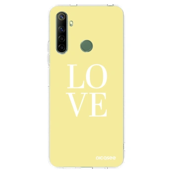Picasee silikonový průhledný obal pro Realme 6i - Love