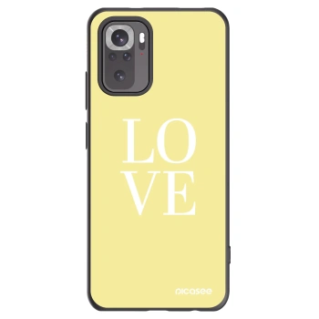 Picasee silikonový černý obal pro Xiaomi Redmi Note 10S - Love