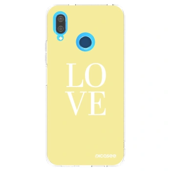 Picasee silikonový průhledný obal pro Huawei P20 Lite - Love