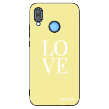 Picasee silikonový černý obal pro Huawei P20 Lite - Love