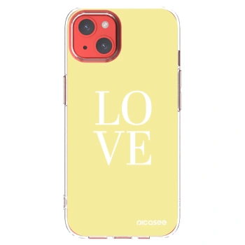 Picasee silikonový průhledný obal pro Apple iPhone 13 - Love