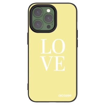 Picasee silikonový černý obal pro Apple iPhone 13 Pro - Love