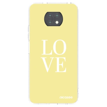 Picasee silikonový průhledný obal pro Xiaomi Redmi Note 9T - Love