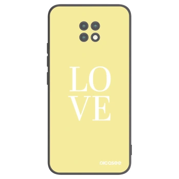 Picasee silikonový černý obal pro Xiaomi Redmi Note 9T - Love