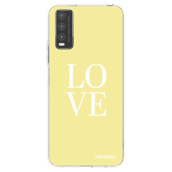 Picasee silikonový průhledný obal pro Vivo Y20s - Love