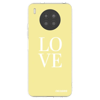 Picasee silikonový průhledný obal pro Huawei Nova 8i - Love