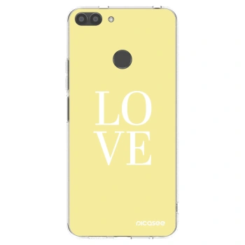 Picasee silikonový průhledný obal pro Huawei P Smart - Love