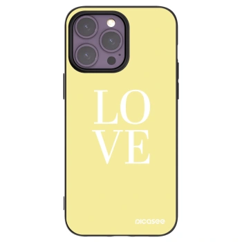 Picasee silikonový černý obal pro Apple iPhone 14 Pro Max - Love