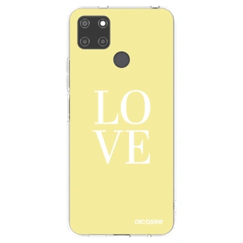 Picasee silikonový průhledný obal pro Realme C21Y - Love