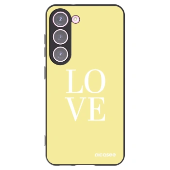 Picasee silikonový černý obal pro Samsung Galaxy S23 5G - Love