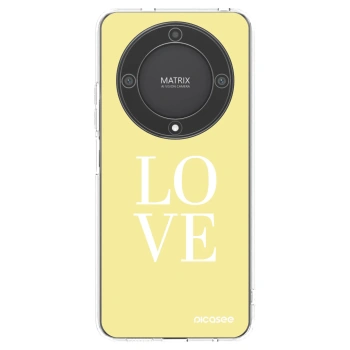 Picasee silikonový průhledný obal pro Honor Magic5 Lite 5G - Love