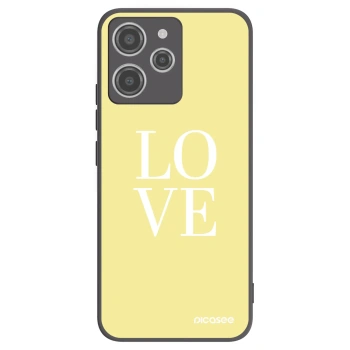 Picasee silikonový černý obal pro Xiaomi Redmi 12 4G - Love