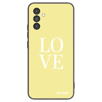 Picasee silikonový černý obal pro Samsung Galaxy A04s A047F - Love