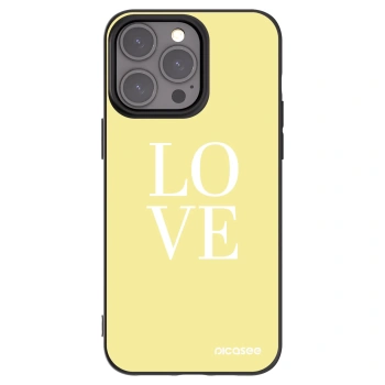 Picasee silikonový černý obal pro Apple iPhone 15 Pro Max - Love