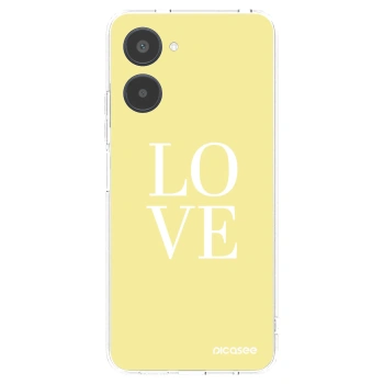 Picasee silikonový průhledný obal pro Realme 10 4G - Love