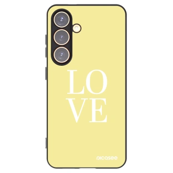 Picasee silikonový černý obal pro Samsung Galaxy S24 S921B 5G - Love