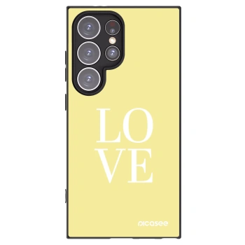 Picasee silikonový černý obal pro Samsung Galaxy S24 Ultra S928B 5G - Love