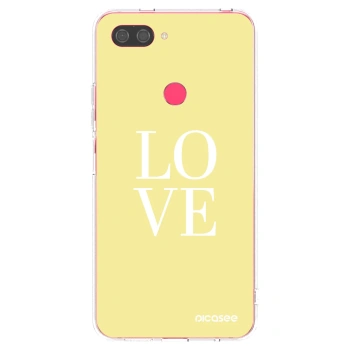 Picasee silikonový průhledný obal pro Xiaomi Mi 8 Lite - Love