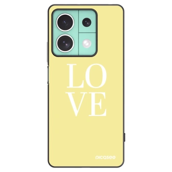 Picasee silikonový černý obal pro Xiaomi Redmi Note 13 5G - Love