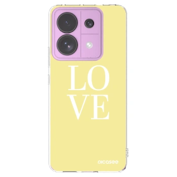 Picasee silikonový průhledný obal pro Xiaomi Redmi Note 13 Pro 5G - Love