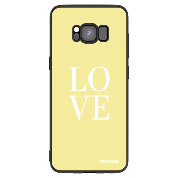 Picasee silikonový černý obal pro Samsung Galaxy S8 G950F - Love