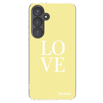Picasee silikonový průhledný obal pro Samsung Galaxy S24 FE S721B - Love