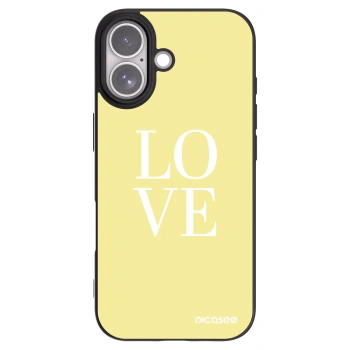 Picasee silikonový černý obal pro Apple iPhone 17 - Love