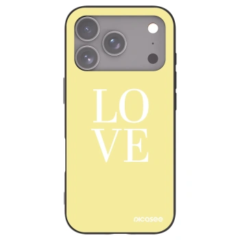 Picasee silikonový černý obal pro Apple iPhone 17 Pro - Love