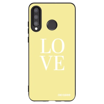 Picasee silikonový černý obal pro Huawei P30 Lite - Love