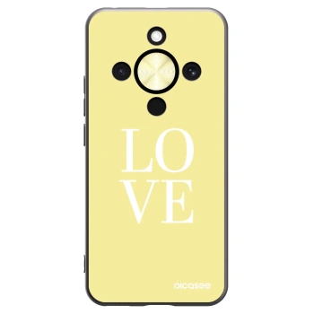 Picasee silikonový černý obal pro Honor Magic8 Lite 5G - Love