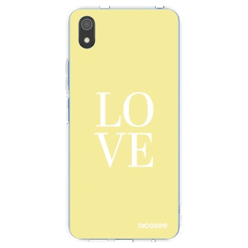 Picasee silikonový průhledný obal pro Xiaomi Redmi 7A - Love